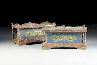 A PAIR OF CHINESE POLYCHROME ENAMELED CLOISONNÉ PEDESTALS, REPUBLIC PERIOD (1912-1949),