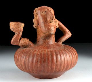 Unusual Nayarit Chinesco Pottery Olla, ex-Arnovick