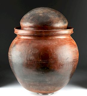 Massive San Agustin Phallic Urn w/ TL, ex-Museum
