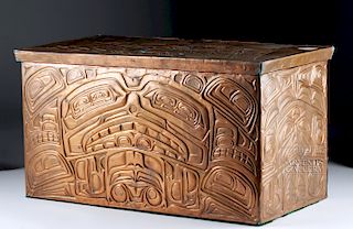 Pacific Northwest Copper Bentwood Box by Richard Dicks