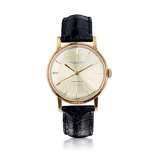 IWC Klassic Cal. 853 Retailed by Tiffany & Co. Gold Automatic Watch