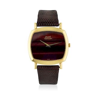 Piaget Square Gold and Tiger's Eye Watch, ref. 12731