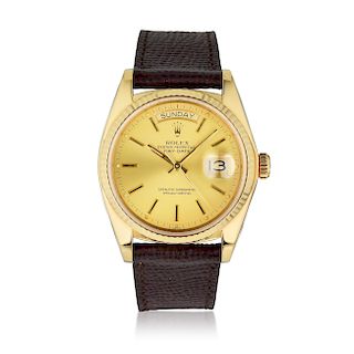 Rolex Day-Date, ref. 18038 in 18K Yellow Gold