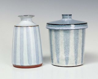TWO CERAMIC WORKS BY STUDIO POTTER RUPERT DEESE