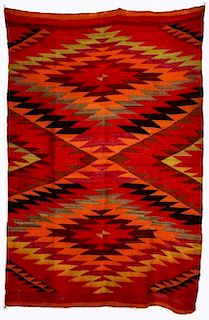 AN EARLY 20TH CENTURY NAVAJO TRANSITIONAL WEAVING