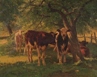 WILLIAM HENRY HOWE (1846 - 1929) OIL ON CANVAS