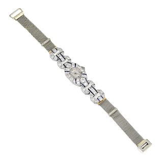 Agassiz Art Deco Ladies Diamond Dress Watch