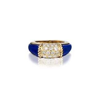 Van Cleef & Arpels Lapis Lazuli and Diamond Ring