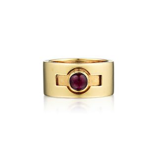 Bulgari 18K Gold Ruby Ring