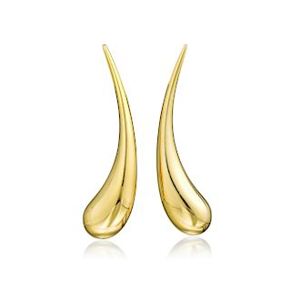 Tiffany & Co. Elsa Peretti 18K Gold Teardrop Earrings