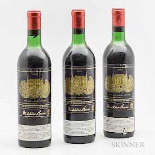 Chateau Palmer 1970, 3 bottles