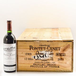 Chateau Pontet Canet 2003, 11 bottles