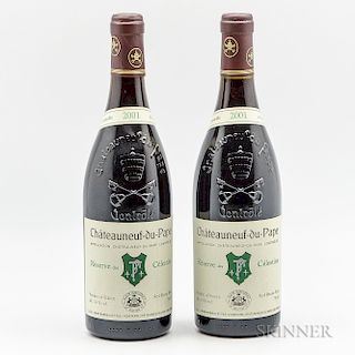 Henri Bonneau Chateauneuf du Pape Reserve des Celestins 2001, 2 bottles