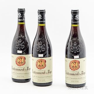 Chapoutier Chateauneuf du Pape Barbe Rac 1998, 3 bottles