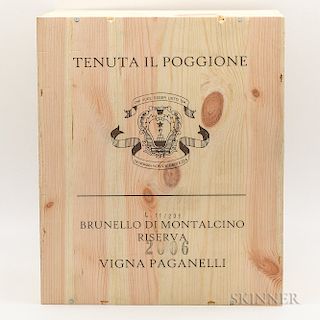 Tenuta Il Poggione Brunello di Montalcino Riserva Vigna Paganelli 2006, 6 bottles (owc)