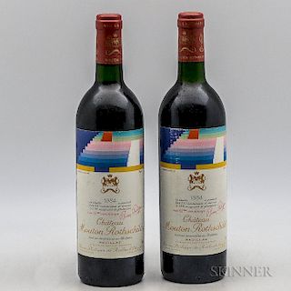 Chateau Mouton Rothschild 1984, 2 bottles
