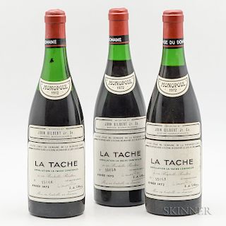 Domaine de la Romanee Conti La Tache 1972, 3 bottles