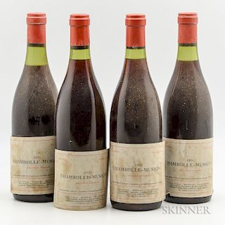 Moine Hudelot Chambolle Musigny 1974, 4 bottles
