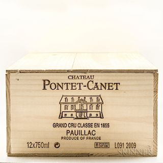 Chateau Pontet Canet 2009, 12 bottles (owc)