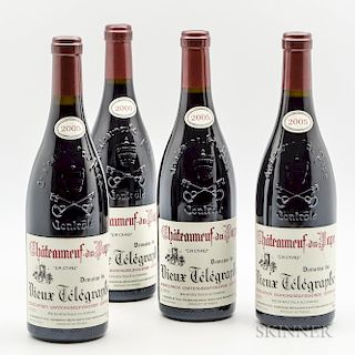 Vieux Telegraphe Chateauneuf du Pape La Crau 2005, 4 bottles