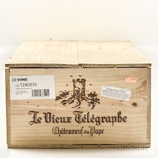 Vieux Telegraphe Chateauneuf du Pape La Crau 2007, 12 bottles (owc)