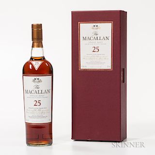 Macallan 25 Years Old, 1 750ml bottle (oc)