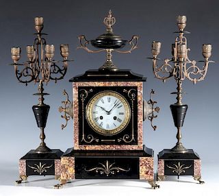 A 19TH CENT FRENCH CLOCK SIGNED A. CHAPUS, PARIS