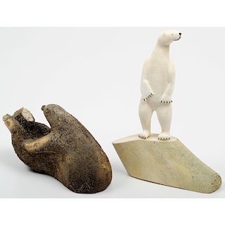 Inuit Whale Bone and Walrus Ivory Carvings