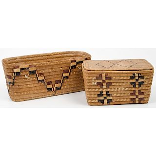 Thompson River Polychrome Baskets, From the Collection of Ronald Bainbridge, Michigan