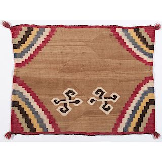 Navajo Single Saddle Blanket Weaving / Rug