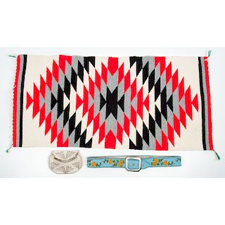 Navajo Western Reservation Sampler Weaving / Rug PLUS