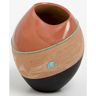 Russell Sanchez (San Ildefonso, b. 1963) Pottery Jar