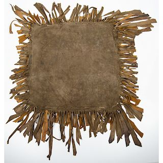 Mexican Ironwood Eagle Sculpture PLUS Vintage Leather Pillow