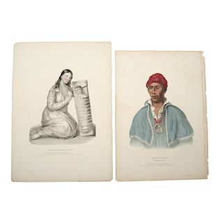 A Collection of McKenney & Hall Hand-colored Lithographs