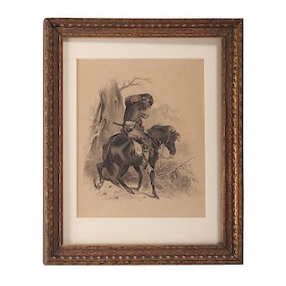 Manner of Felix O. C. Darley (American, 1822-1888), Pen and Ink Drawing