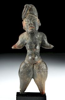 Olmec Tlapacoya Pottery Standing Pregnant Woman