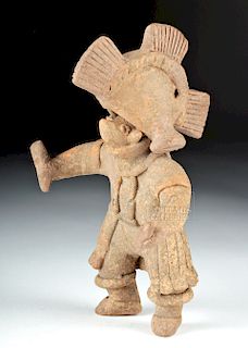 Colima Pottery Warrior Whistling Figure, ex-Arnovick