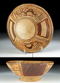 Superb Cajamarca Painted Bowl - Stylized Creatures