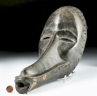 Unusual 20th C. African Dan Wooden Tribal Mask