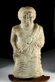 Large Palmyran Limestone Standing Man