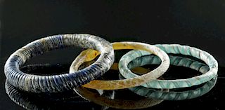Group of 3 Roman Glass Bracelets