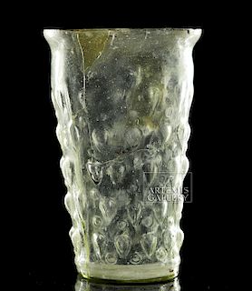 Published / Rare Roman Glass Lotus Bud Beaker