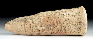 Published Old Mesopotamian Cuneiform Foundation Cone