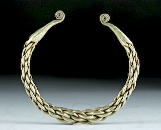 Gorgeous Viking Twisted 14K+ Gold Bracelet - 82.1 g