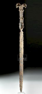 Rare Luristan Iron Sword w/ Elaborate Handle