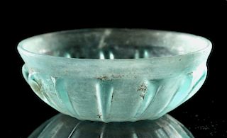 Choice Roman "Pillar-Molded" Glass Bowl