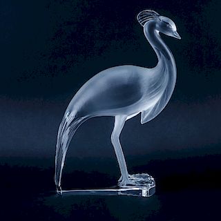 Lalique Crystal "Louisiane" Sculpture. Signed.