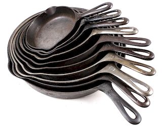 Griswold Cast Iron Skillet Collection c. 1924-1940