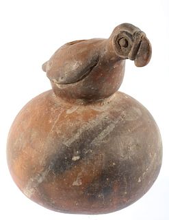 Mississippian Culture Period Figural Bird Pottery