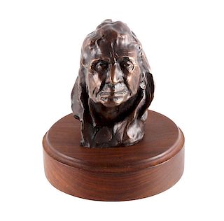 Original Ace Powell Blackfoot Brave Bronze